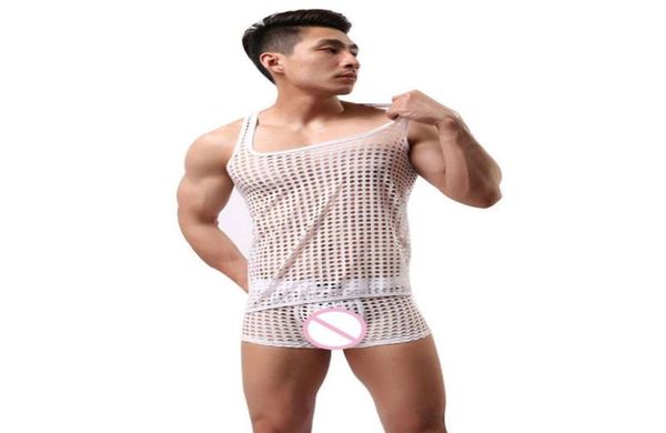 men039s sleepwear costumes mens hollow fishnet vest lingerie breathable mesh underwear set transparent male pajamas suit9988614, Black;brown
men039s sleepwear costumes mens hollow fishnet vest lingerie breathable mesh underwear set transparent male pajamas suit9988614, Black;brown