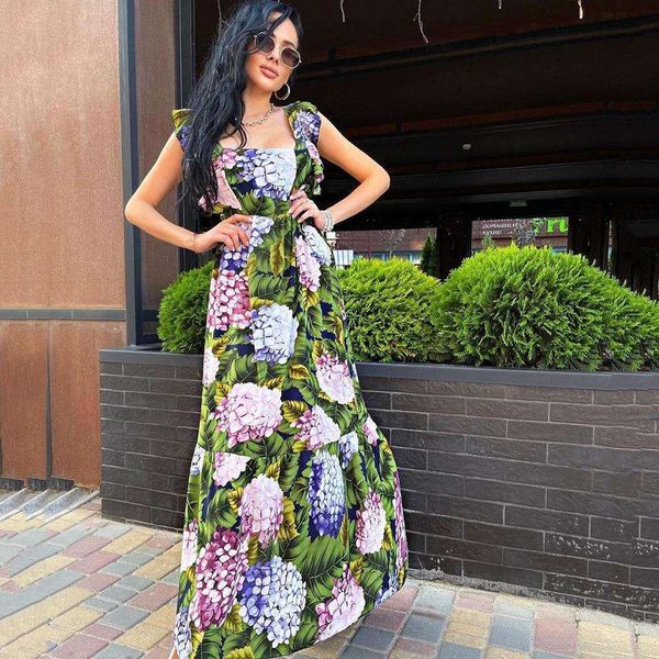 spring and summer womens dress green flower long sleeveless backless, Black;gray
spring and summer womens dress green flower long sleeveless backless, Black;gray