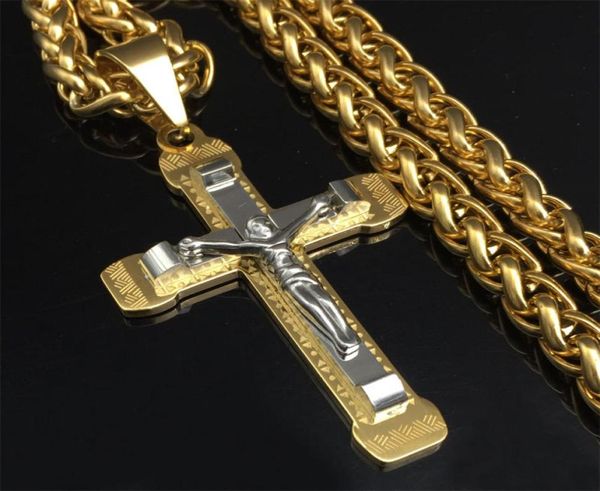 witaya crucifix cross necklace goldsilver tone stainless steel chain for men jewelry jesus piece1086259, Silver
witaya crucifix cross necklace goldsilver tone stainless steel chain for men jewelry jesus piece1086259, Silver