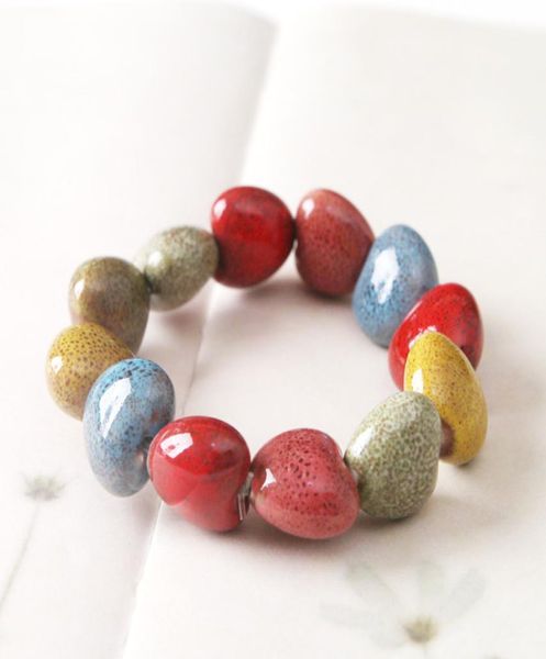 5 styles punk weave bracelets heart square and oblate shape small ceramic beads bracelet female accessories adjustabl9007460, Black
5 styles punk weave bracelets heart square and oblate shape small ceramic beads bracelet female accessories adjustabl9007460, Black
