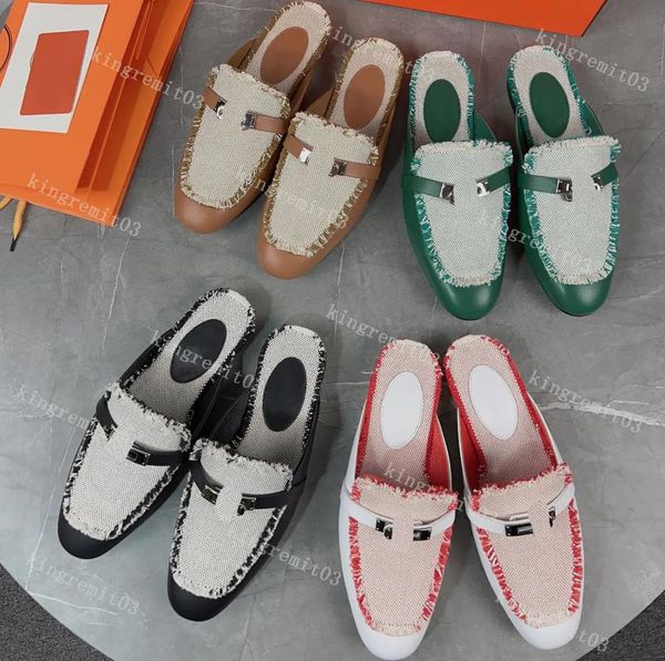 designer slippers oz mule loafers shoes women loafer calfskin leather groupie slides summer plated buckle dress shoes canvas shoe size, Black
designer slippers oz mule loafers shoes women loafer calfskin leather groupie slides summer plated buckle dress shoes canvas shoe size, Black