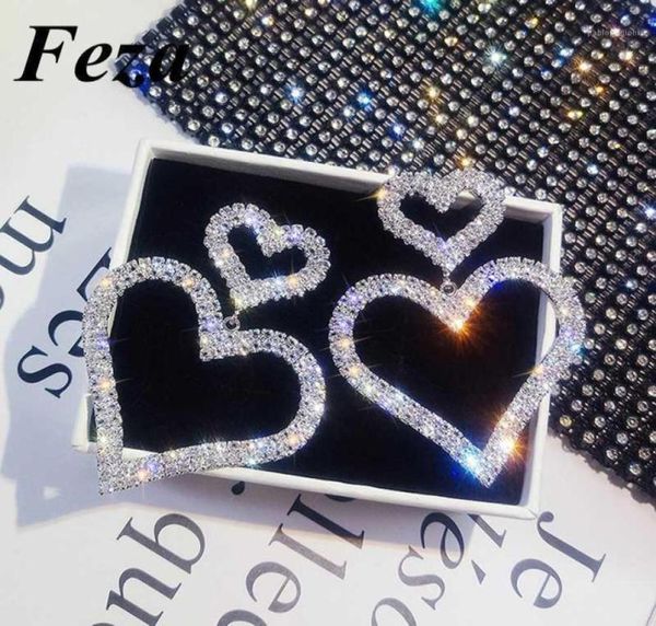 stud fezawedding jewelry double heart earrings small big for women shinning rhinestone femme bijoux cute gifts13492299, Golden;silver
stud fezawedding jewelry double heart earrings small big for women shinning rhinestone femme bijoux cute gifts13492299, Golden;silver