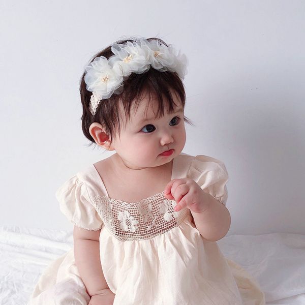 children 3d flower lace hair accessories infant newborn baby headband fairy four flowers headdress full moon birthday princess hairbands b42, Slivery;white
children 3d flower lace hair accessories infant newborn baby headband fairy four flowers headdress full moon birthday princess hairbands b42, Slivery;white