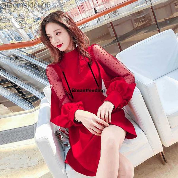 womens dress maternity mother splice lace long sleeve pregnants nursing baby for maternity pajamas breastfeeding dress vestidos l230712, White
womens dress maternity mother splice lace long sleeve pregnants nursing baby for maternity pajamas breastfeeding dress vestidos l230712, White