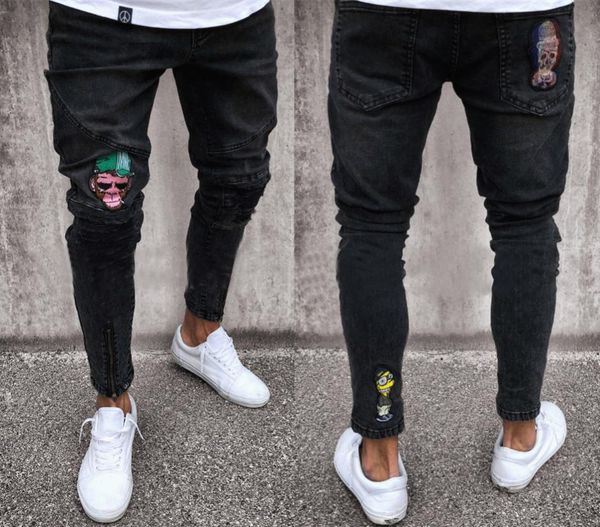 skull jeans men black biker jeans pants draped ripped long pencil pants trousers clothing2302761, Blue
skull jeans men black biker jeans pants draped ripped long pencil pants trousers clothing2302761, Blue