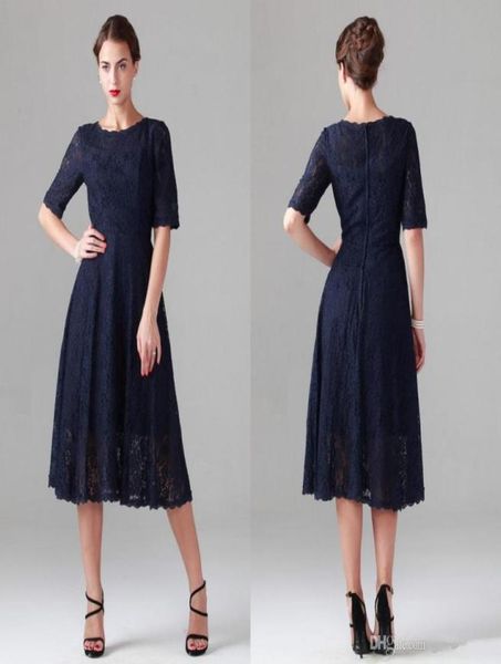 custom made navy blue tealength lace mother of the bride dresses vintage half long sleeve beach bridesmaid bridal party eve3017865, Black;red
custom made navy blue tealength lace mother of the bride dresses vintage half long sleeve beach bridesmaid bridal party eve3017865, Black;red