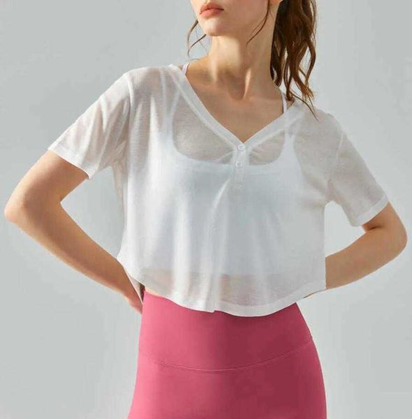summer quick dry yoga suit lu-96 cover up women's thin breathable sports short sleeve shirt slim fitness yoga t-shirt, White;red
summer quick dry yoga suit lu-96 cover up women's thin breathable sports short sleeve shirt slim fitness yoga t-shirt, White;red