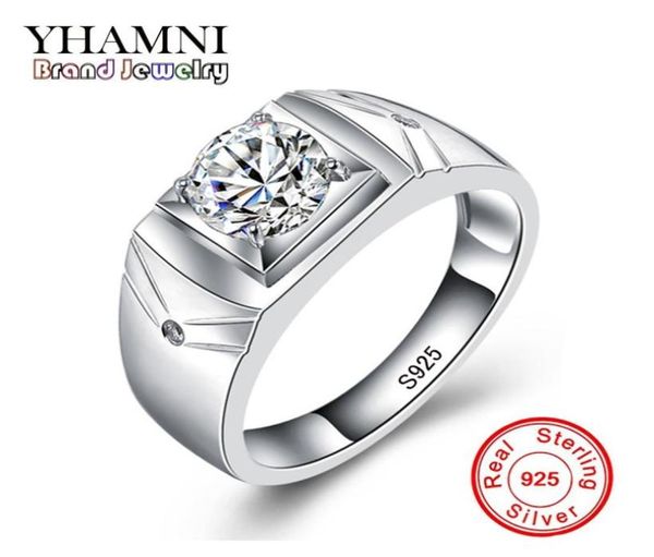 yhamni original real 925 sterling silver rings for man men wedding jewelry ring 1 carat cz diamond engagement ring mjz0111745529, Slivery;golden
yhamni original real 925 sterling silver rings for man men wedding jewelry ring 1 carat cz diamond engagement ring mjz0111745529, Slivery;golden