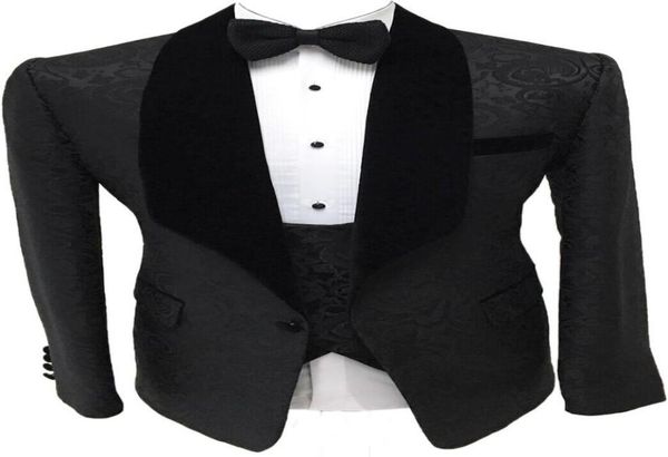 groomsmen black pattern groom tuxedos shawl velvet lapel men suits side vent weddingprom man jacketpantstievest 7284213, Black;gray
groomsmen black pattern groom tuxedos shawl velvet lapel men suits side vent weddingprom man jacketpantstievest 7284213, Black;gray