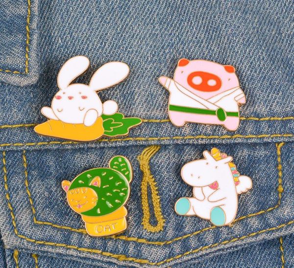 cute small animal rabbit pig funny enamel brooches pins for women christmas demin shirt decor brooch pin metal kawaii badge fashio3059501, Gray
cute small animal rabbit pig funny enamel brooches pins for women christmas demin shirt decor brooch pin metal kawaii badge fashio3059501, Gray