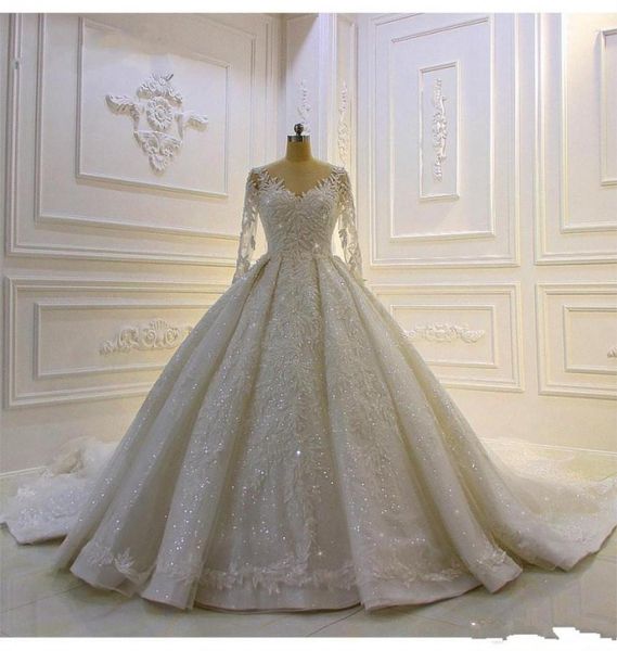 modest 2020 ball gown wedding dresses long sleeve bridal gowns sheer jewel neck lace appliqued sequins plus size robe de mariee cu2336663, White
modest 2020 ball gown wedding dresses long sleeve bridal gowns sheer jewel neck lace appliqued sequins plus size robe de mariee cu2336663, White