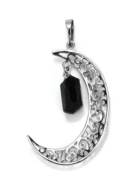 whole 10 pcs unique silver plated irregular shape natural black tourmaline crescent moon stone pendant charm jewelry5506061
whole 10 pcs unique silver plated irregular shape natural black tourmaline crescent moon stone pendant charm jewelry5506061