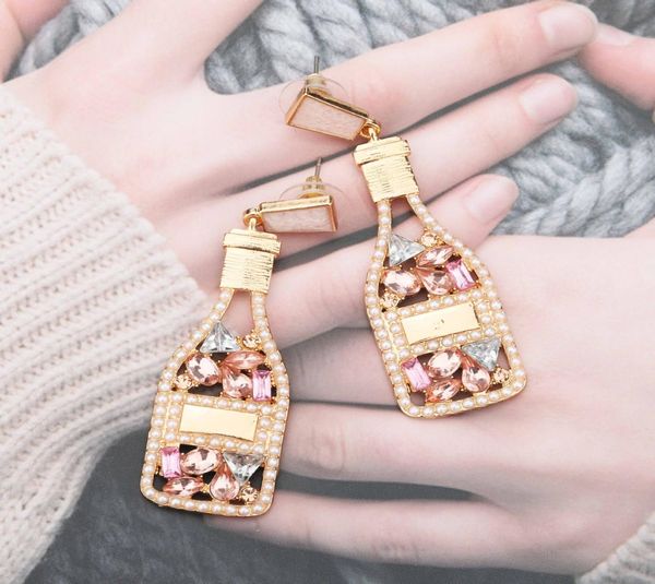beaded champagne bottle earrings for women men handmade drop dangle earring birthday holiday parties gifts6149977, Silver
beaded champagne bottle earrings for women men handmade drop dangle earring birthday holiday parties gifts6149977, Silver