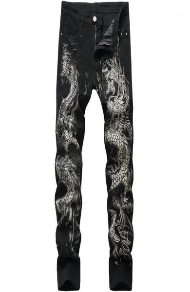 fashion dragon printed jeans design mens denim pants men039s original brand casual cotton slim pencil pants male black jean5881423, Blue
fashion dragon printed jeans design mens denim pants men039s original brand casual cotton slim pencil pants male black jean5881423, Blue