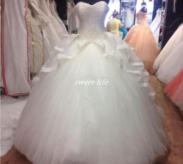 2020 luxury white wedding dresses pearls rhinestones bride dress ball gown custom made long bridal gowns3381051
2020 luxury white wedding dresses pearls rhinestones bride dress ball gown custom made long bridal gowns3381051