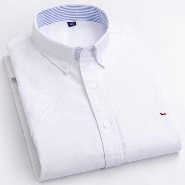 men's casual shirts summer slim fit fashion short sleeve harmont 100 cotton embroidery blaine blouse 230712, White;black
men's casual shirts summer slim fit fashion short sleeve harmont 100 cotton embroidery blaine blouse 230712, White;black