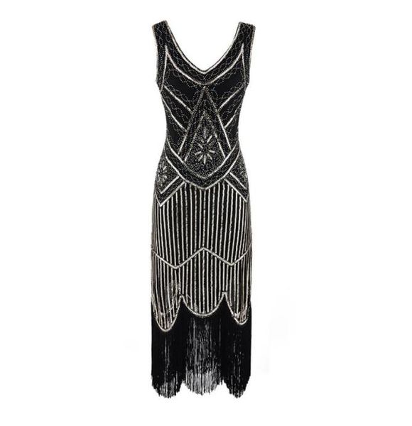women party dress robe femme 1920s great gatsby flapper sequined fringed dress beaded tassel7705843, White;black
women party dress robe femme 1920s great gatsby flapper sequined fringed dress beaded tassel7705843, White;black