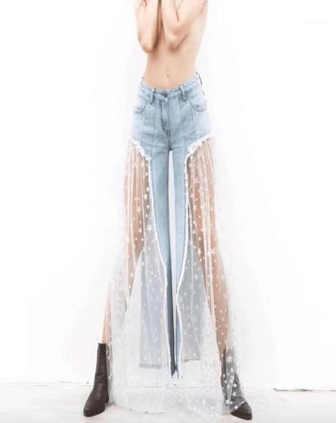 women039s jeans women mesh stitching flare pants wide leg denim trousers patchwork transparent hollow out burr bell bottom stre1212720, Blue
women039s jeans women mesh stitching flare pants wide leg denim trousers patchwork transparent hollow out burr bell bottom stre1212720, Blue