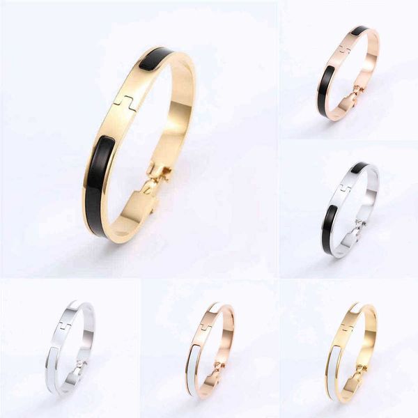 luxury bracelet her max heremes designer jewellery 18k gold bangle diamond for enamel men women h cuff bracelet love nail bracelets 12mm wid, Black
luxury bracelet her max heremes designer jewellery 18k gold bangle diamond for enamel men women h cuff bracelet love nail bracelets 12mm wid, Black