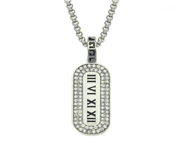 pendant necklaces rome letter necklace hip hop cuban chain fully iced out dog tag 28inch12039572, Silver
pendant necklaces rome letter necklace hip hop cuban chain fully iced out dog tag 28inch12039572, Silver