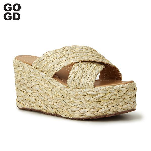 sandals gogd brand fashion women's platform summer wedge casual cane straw weave slipon peep toe shoes bohemian style 230713, Black
sandals gogd brand fashion women's platform summer wedge casual cane straw weave slipon peep toe shoes bohemian style 230713, Black