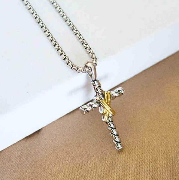 dy cross double x necklaces thread pendant classic necklace button5379808, Silver
dy cross double x necklaces thread pendant classic necklace button5379808, Silver
