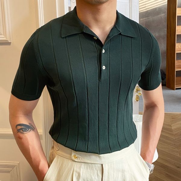 men's polos striped polo shirt men's short sleeve summer breathable polo business fashion casual trend polo men shirt camisa mascu, White;black
men's polos striped polo shirt men's short sleeve summer breathable polo business fashion casual trend polo men shirt camisa mascu, White;black