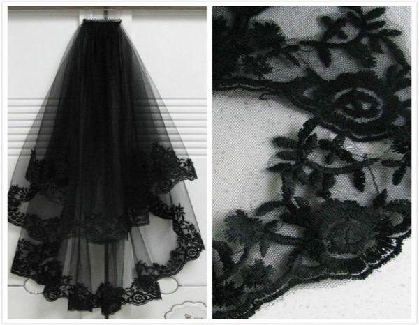 elegant whole new style 2 t women bride bridal black wedding head hair lace party veil with comb4474951
elegant whole new style 2 t women bride bridal black wedding head hair lace party veil with comb4474951