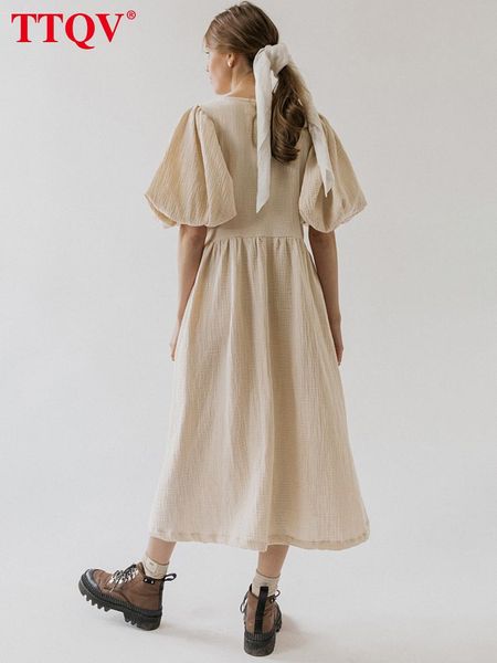 swimwear ttqv summer apricot laceup womens dresses 2023 elegant solid vneck puff sleeve dresses casual loose midi dress female clothing, White;black
swimwear ttqv summer apricot laceup womens dresses 2023 elegant solid vneck puff sleeve dresses casual loose midi dress female clothing, White;black
