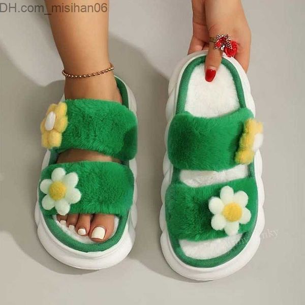slippers 2023 spring flower decoration fluffy fur slider thick edge eva women's light shoes soft and comfortable home outdoor anti slip, Black
slippers 2023 spring flower decoration fluffy fur slider thick edge eva women's light shoes soft and comfortable home outdoor anti slip, Black