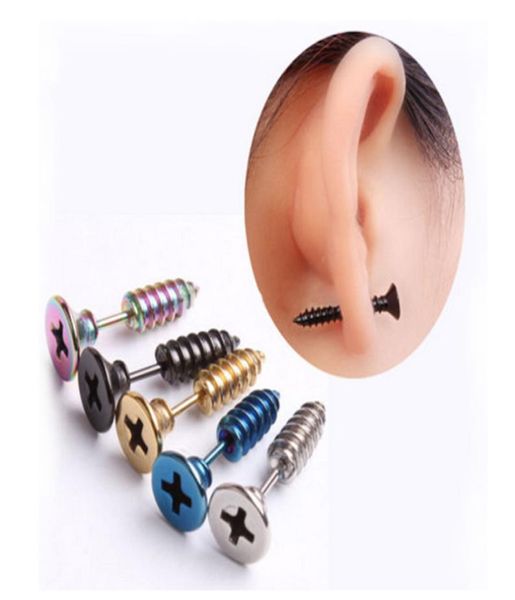 fashion punk style stainless steel 5 colors stud earrings men039s punk ear jewelry rock gothic piercing earring4297675, Golden;silver
fashion punk style stainless steel 5 colors stud earrings men039s punk ear jewelry rock gothic piercing earring4297675, Golden;silver