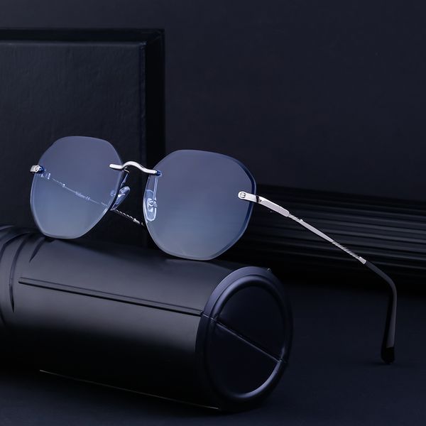luxury design rimless cut edge simple fashion style men's sunglasses y2k polygon sunscreen sunglasses women, White;black
luxury design rimless cut edge simple fashion style men's sunglasses y2k polygon sunscreen sunglasses women, White;black