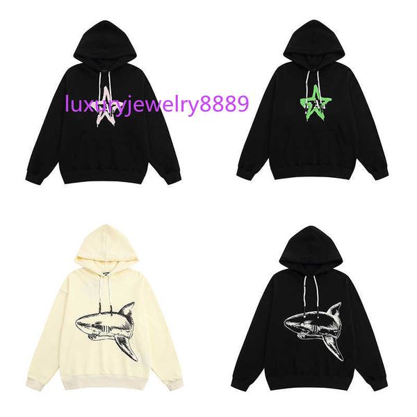 men's hoodies sweatshirts designer palms mens hoodies women's angels sweatshirts shark pentagram print loose casual cotton hoodie, Black
men's hoodies sweatshirts designer palms mens hoodies women's angels sweatshirts shark pentagram print loose casual cotton hoodie, Black
