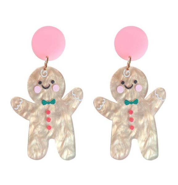 new christmas gingerbread man drop earring for women trendy jewelry acrylic earrings fashion girl039s cute accessories7813470, Silver 
new christmas gingerbread man drop earring for women trendy jewelry acrylic earrings fashion girl039s cute accessories7813470, Silver