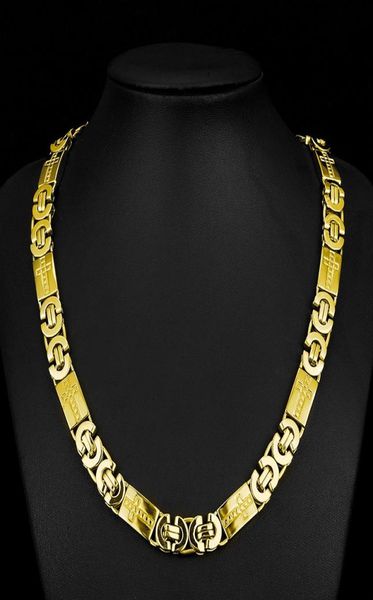 11mm wide gold color byzantine mens chain stainless steel necklace boys fashion jewelry1123779, Silver
11mm wide gold color byzantine mens chain stainless steel necklace boys fashion jewelry1123779, Silver