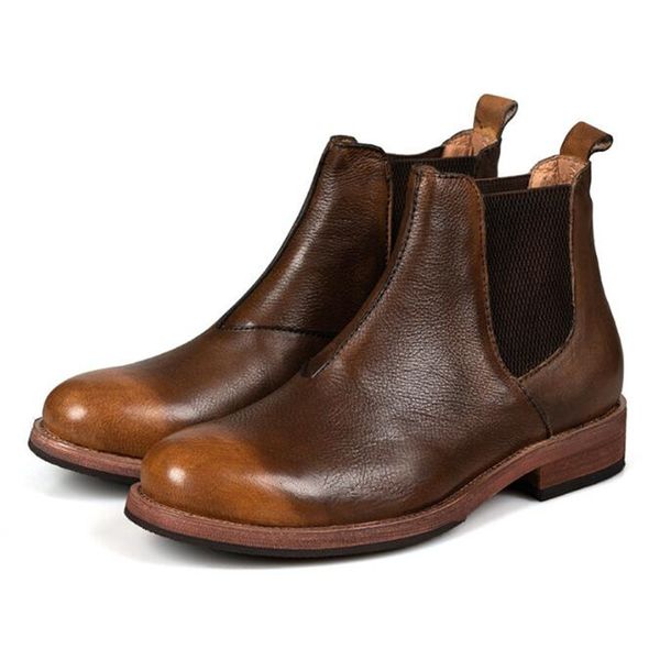 genuine leather man chelsea boots fashion mens casual sneakers pointed toe mans ankle boots, Black
genuine leather man chelsea boots fashion mens casual sneakers pointed toe mans ankle boots, Black