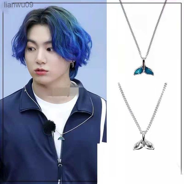 kpop blue dolphin tail necklace bann boys jungkook long chain choker necklace men women jewelry collier korean accessory l230704, Silver
kpop blue dolphin tail necklace bann boys jungkook long chain choker necklace men women jewelry collier korean accessory l230704, Silver