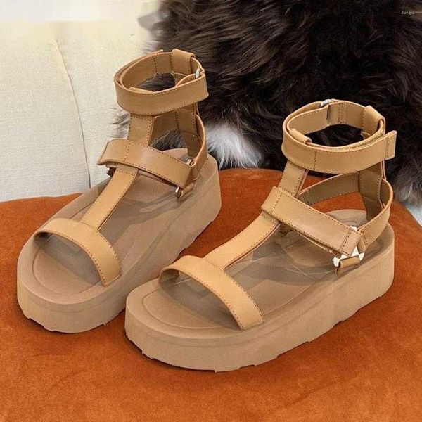 sandals genuine leather gladiator women ankle wrap platform shoes retro sandalias mujer casual black white feminina summer
sandals genuine leather gladiator women ankle wrap platform shoes retro sandalias mujer casual black white feminina summer