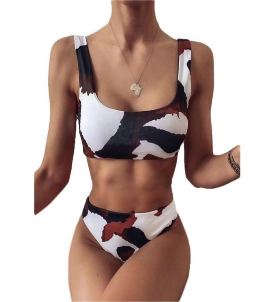 women039s cow printing bikini suits bandage strap backless high waist thong split swimsuit set summer autumn swim9629511, White;black
women039s cow printing bikini suits bandage strap backless high waist thong split swimsuit set summer autumn swim9629511, White;black