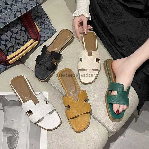 net red h slippers female summer flat fashion outside leather h sandals of the beach tourism word slipper, Black
net red h slippers female summer flat fashion outside leather h sandals of the beach tourism word slipper, Black