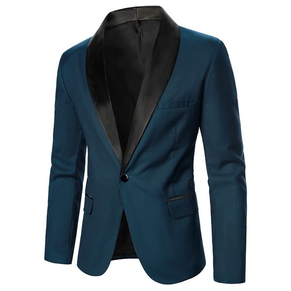 men's suits blazers men blazer decorative chest pocket contrast color satin collar causal formal daily wedding men long sleeve one butt, White;black
men's suits blazers men blazer decorative chest pocket contrast color satin collar causal formal daily wedding men long sleeve one butt, White;black