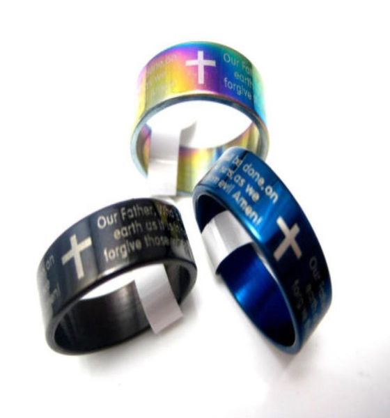 brand new 30pcs english prayer bible lords stainless steel band cross rings large sizes whole lot9799120, Silver
brand new 30pcs english prayer bible lords stainless steel band cross rings large sizes whole lot9799120, Silver