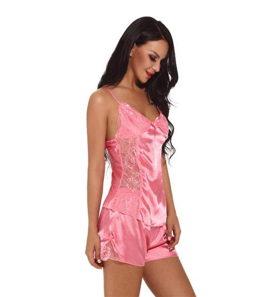 short satin pajamas set pijama women camisole and panties short sleepwear pyjama femme lace patchwork satin nightgowns6004309, Black;red
short satin pajamas set pijama women camisole and panties short sleepwear pyjama femme lace patchwork satin nightgowns6004309, Black;red