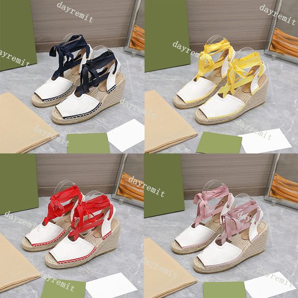 designer wedge platform sandals women sandals straw slipper espadrille shoes ankle lace-up slides ladies high heel with box, Black
designer wedge platform sandals women sandals straw slipper espadrille shoes ankle lace-up slides ladies high heel with box, Black