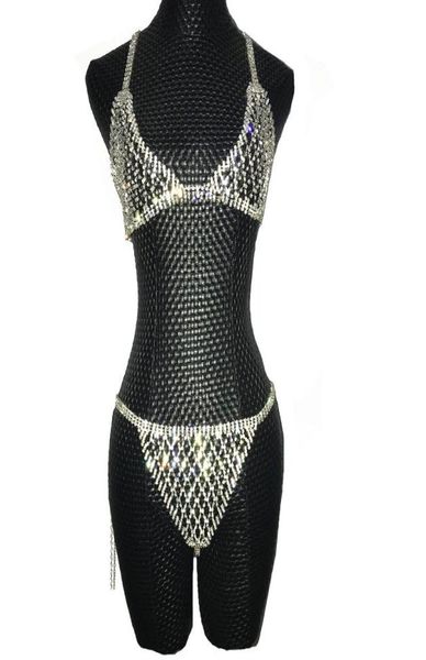 silver crystals chains bikini bra underwear birthday dance party wear two piece set female singer bling costume stage1415144, Black;red
silver crystals chains bikini bra underwear birthday dance party wear two piece set female singer bling costume stage1415144, Black;red