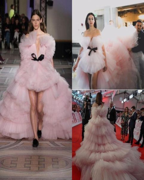 amazing pink multilayer prom dresses high low tiered court train celebrity evening gowns with black bow custom made soft tulle pa4898921
amazing pink multilayer prom dresses high low tiered court train celebrity evening gowns with black bow custom made soft tulle pa4898921