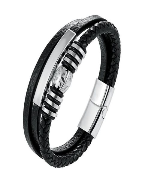 2018 new genuine leather bracelet for men jewelry 316l stainless steel magnetic buckle fashion bracelet bangles antique gift3736568, Golden;silver
2018 new genuine leather bracelet for men jewelry 316l stainless steel magnetic buckle fashion bracelet bangles antique gift3736568, Golden;silver
