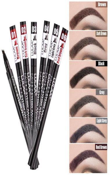 lulaa makeup waterproof eyebrow pen 4 head eye brow tint 6color long lasting natural brown black grey eyebrow pencil make up ink b3425125, Silver
lulaa makeup waterproof eyebrow pen 4 head eye brow tint 6color long lasting natural brown black grey eyebrow pencil make up ink b3425125, Silver