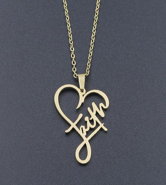 pendant necklaces villwice religious faith heart necklace women men stainless steel gold plated christian inspirational jewelry gi7751117, Silver
pendant necklaces villwice religious faith heart necklace women men stainless steel gold plated christian inspirational jewelry gi7751117, Silver