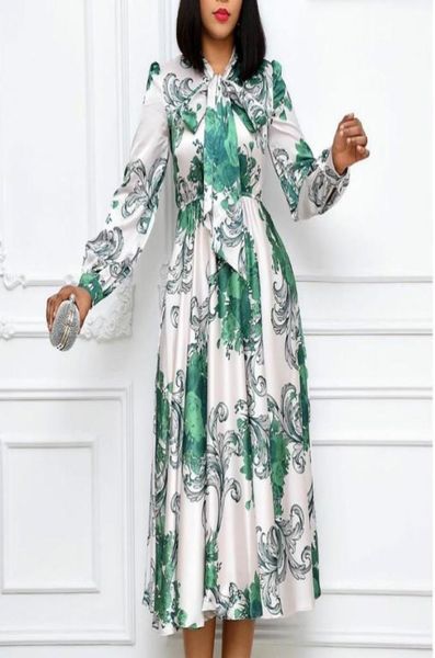 casual dresses women long sleeves printed with bowtie collar pleated high waist midi elegant ladies fashion african vestidos robes7134039, Black;gray
casual dresses women long sleeves printed with bowtie collar pleated high waist midi elegant ladies fashion african vestidos robes7134039, Black;gray